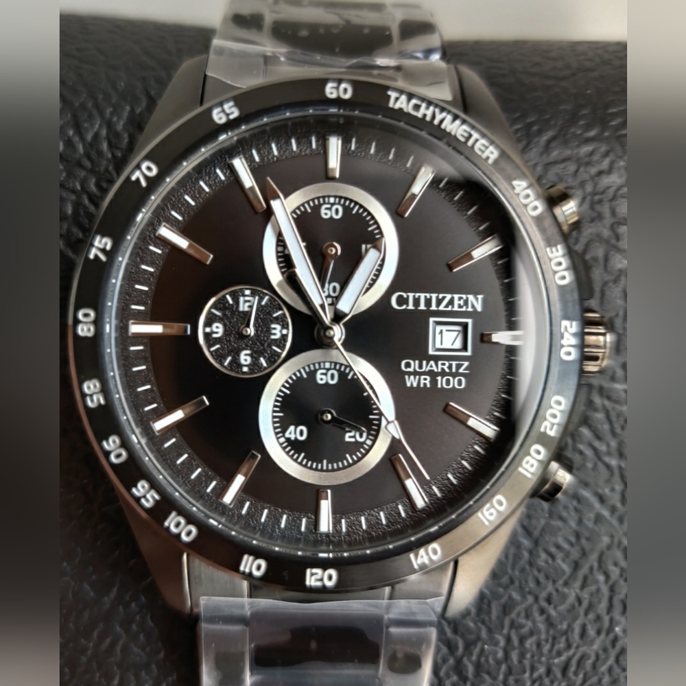 Brand new in box - Citizen Chronograph Dress watch  in full black theme